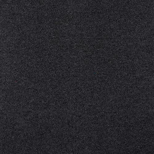 Dalle de moquette 50X50 cm noire, revêtement de sol pour salle de jeux, salon & plus, dalle moquette bouclée (4 dalles = 1 m²)