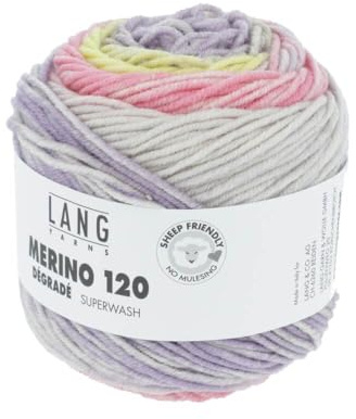 LangYarns 50g Merino 120 degrade - Farbe: 15 - pastell - ein phantastisches Allroundgarn & Ganzjahreswolle