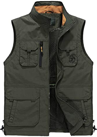 Wasserdichte taktische Schießweste für Herren, Jacke, Taschen, Angeln, Arbeitsweste, EN8, XXXL