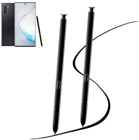 2 Stück Galaxy Note 10 S Pen Stylus Pen Ersatz für Samsung Galaxy Note 10 / Note 10+, keinBluetooth (Aura Schwarz)