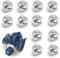 Yuaiosn 12 Pezzi Anelli Portatovagliolo, Silver Metallo Anelli di Tovagliolo, Tovaglioli Fibbia, Anelli di Tovagliolo da Tavola, per Matrimonio, Festival, Compleanni, Decorazione della Tavola