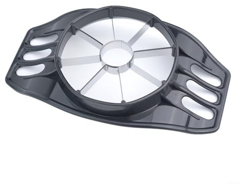 Efficiente taglia-frutta in acciaio inox, facile da tagliare a 8 fette, sicuro e facile da usare