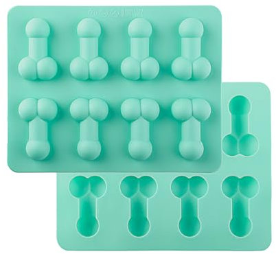 Bojueshaw Unique Novelty Funny Soap Moulds,Reusable Silicone Prank Ice Cube Molds for Chocolate,Candy,Cake Decoration,and Creative Desserts(Green)