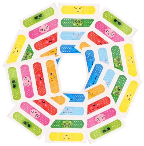 WEKAMOS Vendas Adhesivas Para Heridas 40 Unidades Banda Portátil Adhesivo De Dibujos Animados Transpirable Uso Doméstico y Actividades Al Aire Libre Niños