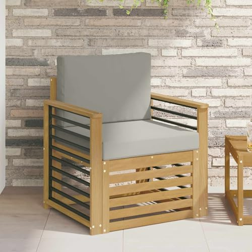 PTUGUOF Divano modulare da esterno in legno di acacia massiccio, gruppo di sedute per terrazza in bianco, set resistente alle intemperie con design moderno e linee pulite per configurazioni versatili