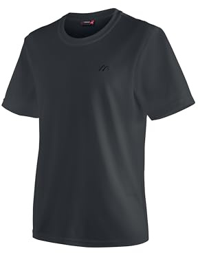 maier sports Walter, Maglietta da Uomo, Maglietta Funzionale con Collo Rotondo per Escursioni e Tempo Libero, Tecnologia Dryprotec, Traspirante, Chip NFC per Un Facile riciclo