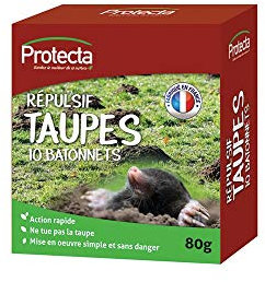 Protecta répulsif Taupes en bâtonnets à Base de Margosa Naturel, Neutre