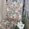 Clayre & Eef Kissenbezug 50x50 cm Grau Grün Polyester Baumwolle Quadrat Blumen Dekokissenbezug