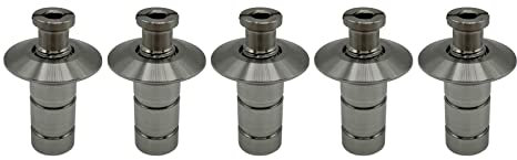 Poolzilla 5 Pack Stainless Steel Pool Cover Anchors for Concrete and Pavers, Made of High Grade SS 304 for Added Durability