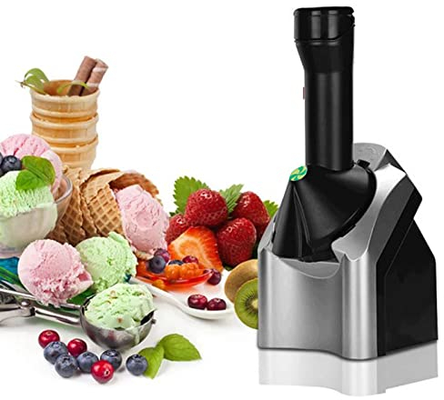 YASAHNG Machine à Crème Glacée, Sorbetière Fruits Surgelés, DIY Sorbet Molle Sain, Smoothie, Yaourt Glacé, sans BPA, sans Additifs Ni Colorants Artificiels, Machine à Dessert pour Maison Et Enfants