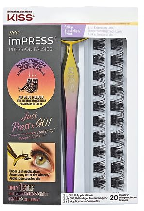 KISS imPRESS FALSIES Press-on Lash KIT #03 - Spiky