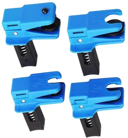 Tope de línea de freno, tope de línea de freno de 4 piezas 1/2, 3/8, 5/16 y más reemplazo de la abrazadera anti-lana para el automóvil