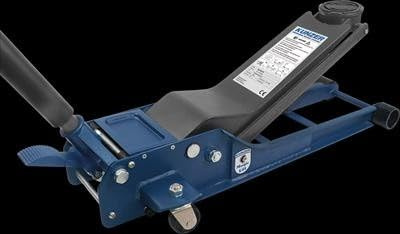 KUNZER WK 1020 FSH Hydraulischer Rangierwagenheber extra flach – 1500 kg Tragkraft Doppelpumpsystem mit Fußschnellhub