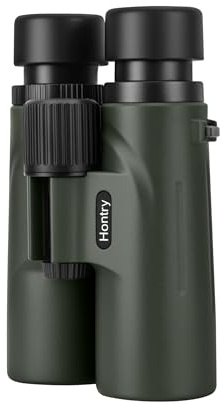 Hontry 8x42 Binocolo Professional per Adulti, Potente Binocoli Impermeabile IPX6 Riempito di Azoto per Birdwatching, Teatro e Safari, Caccia e Giochi Sportivi