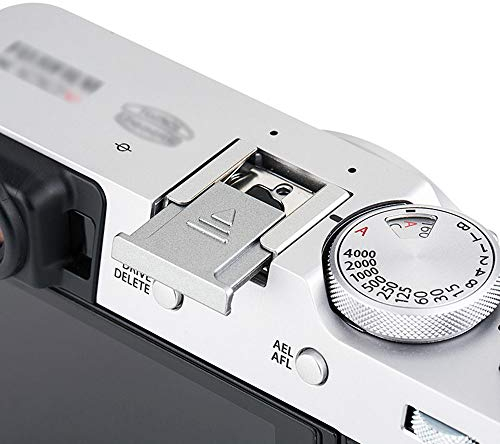 JJC Schutzkappe für Blitzschuhe silberfarben für Fujifilm Fuji X-E5 X half X-M5 X-T50 X100VI GFX100S X-H2S X-T1 X-T2 X-T3 X-T4 X-T20 X-T30 X-T100 X100V X100S X100F X-PRO2 X-A5 X-A10 X-H1 X30 Kameras