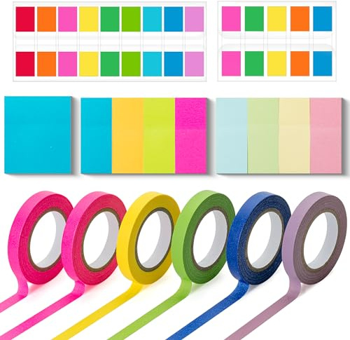 Mr. Pen- Small Sticky Notes Set, Index Tabs, Highlighter Tape