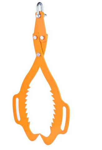 Log Graple, Log Tongs for Tractor - 2 Claw Log Skidding Tong - Heavy Duty Wood Load Capacity 3307lbs for ATV, Forklift, Truck, Tractor