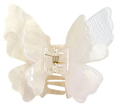 Pince à cheveux sophistiquée double couche papillon pour femme - Outil de coiffure moderne - Complète diverses coiffures