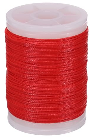 YELARXI Archery Bow String Serving Thread, 0.02 Dia Durable Bowstring Thread Accessories 131 Yard/120M & 400D PE & Red-Fitting For(Tying Peep Sight Nock/Compound/Recurve Bow)
