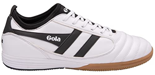 Gola Homme Ceptor Tx Futsal Shoe, White Black, 41 EU