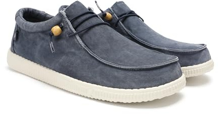 WALK IN PITAS | WP150 Washed | Mocasines de Hombre | Náuticos Casual | Zapatillas de Tela | Zapatos sin Cordones | Deportivas Casuales | Calzado de Walkinpitas