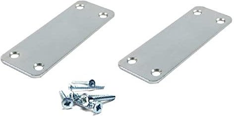 2 pcs x Kitchen Door - Door and Drawer Jointing Connecting Steel Plates + Screws