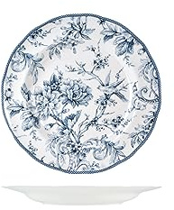 H&H Set 6 Piatti Frutta Kensington In Porcellana Cm 22