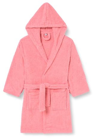 Playshoes Unisex Kinder Frottee-Bademantel Morgenmantel, Koralle, 170/176