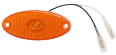 Okiyakusama Feu de Position Latéral à LED Générique, Remplace Directement 12 V, Remorque Lampe Latérale Avertissement Accessoires Automobile Facile à Installer pour Camping-Car,Remorque,Camion, Jaune
