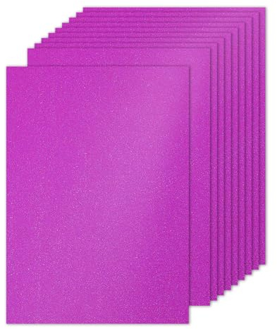 PATIKIL 10 Feuilles De Papier Cartonné Pailleté Rose Rouge, A4 250gsm Rectangle Papier Cartonné Premium Brillant Pour Scrapbook Création De Cartes Projets DIY Art Mariage Fête