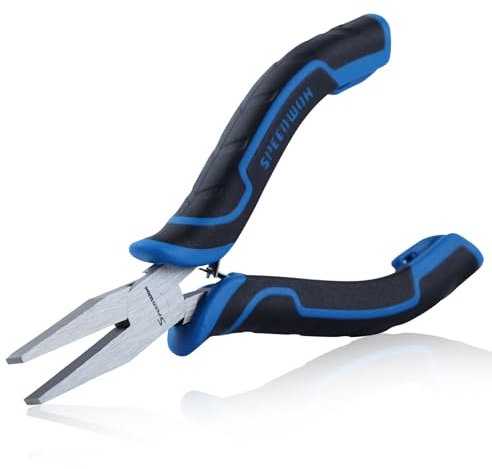 SPEEDWOX Flachzange, glatte Backenzange für Schmuckherstellung, Präzisions-Entenschnabel, feine Zange, Metallbiegezange, Drahtwickeldraht, Biegen, Glätten, Ringöffnung, Schmuckherstellungszubehör