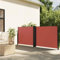 Homvdxl 1000cm Extra Breit Seitenmarkise Einziehbar, Doppelseitig Klappbar Seitenmarkise Sichtschutz Sichtschutzzaun für Garten Deck Terrasse Pool Balkon 1000x100cm - Orange