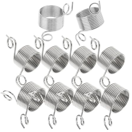 WRITWAA 10pezzi Guida per Filo Anello di Tensione per Uncinetto per Dito di Anelli per Maglieria in Acciaio Inossidabile Anelli Aperti per Uncinetto Strumenti Avvolgitore per Lavorare