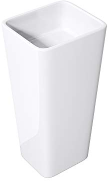 Mai & Mai Design Standwaschbecken freistehend Col31 Weiß, aus Mineralguss, Waschtisch, BTH: 40x35x82cm