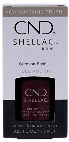 CND Shellac Crimson Sash, 7.3 ml/0.25 fl oz.