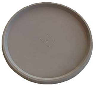 vasar Blumentopf Untersetzer rund aus Resina-78 Taupe 40 x 2,5 cm
