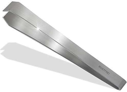 Fischgrätenzange Grätenpinzette Pinzette für Fisch Fischpinzette Edelstahl Küchenpinzette zum Entfernen von Gräten Profi-Qualität Silber