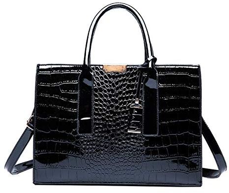 NIYUTA Donna Borse a mano Moda semplice Borse a spalla Borse a tracolla Borse Tote it163 Nero