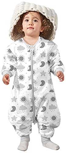Lictin Gigoteuse Hiver - Gigoteuse Manche Longue 2.0 Tog, Gigoteuse Bebe Fille Garcon en Coton, Turbulette Hiver 12-36 Mois