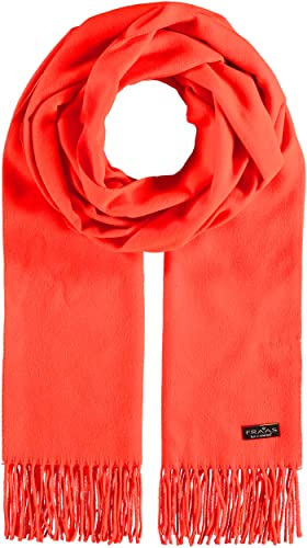 FRAAS Cashmink Schal 56 x 200 cm - Weicher als Kaschmir - Made in Germany - Stola einfarbig für Damen - XXL Schal Pumpkin