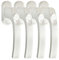 Fenstergriff Sets FG 6 Weiss mit Druckknopf 4 Stück Fensterbeschlag Fenstergriffe