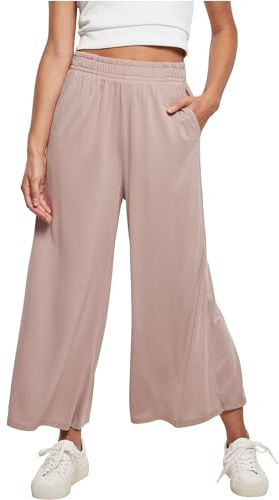 Urban Classics Damen Hose Ladies Modal Culotte, lässige Marlene Hose für Frauen, 3/4 Länge, mit Gummibund, Größen XS-5XL