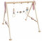 Hess Holzspielzeug 20036 - Spielgerät aus Holz, Nature Serie Bär in Rosa, für Babys, handgefertigter Spiel-Bogen mit Figuren und Rasseln, ca. 62 x 57 x 54,5 cm groß