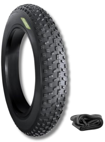COPERTONE 20 X 4.0 + CAMERA PER FAT BIKE E-BIKE GOMMA 20'' TIRES PNEUMATICO TASSELLATO PER BICI ELETTRICA