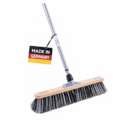 Profi Besen Ossiblitz 40cm Breit mit Teleskopstiel Stiel Harte Borsten