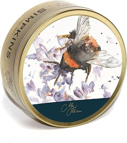 Simpkins Meg Hawkins Mixed Fruit Travel Sweets Drops 175g - Bee Tin (6 Pack) in Premier Life Store Box