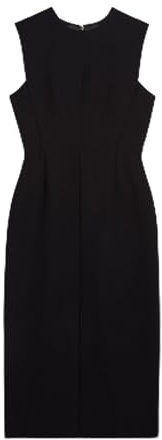 Ted Baker Manabdl - Vestido Midi a Medida para Mujer con Abertura Frontal, Estilo Casual de Negocios, Negro, 40