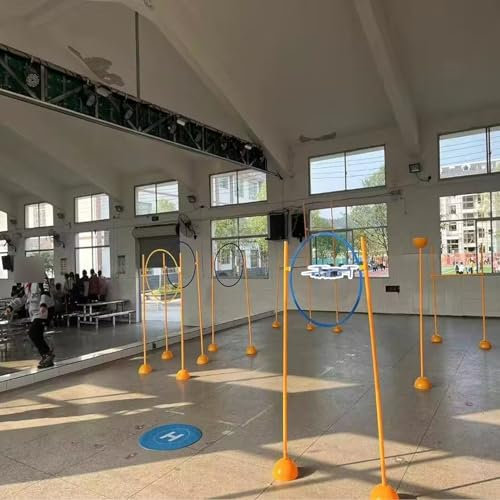 Pista de ObstáCulos para Drones Kit de Liga de Carreras de Drones para Niños de 6 a 8 Años, Equipo de Carrera de Obstáculos para Drones FPV con Plataforma de Aterrizaje, Curso de Práctica para Cualqui
