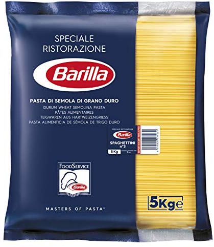 Barilla Hartweizen Pasta Spaghettini n. 3 – 1er Pack (1x5kg)