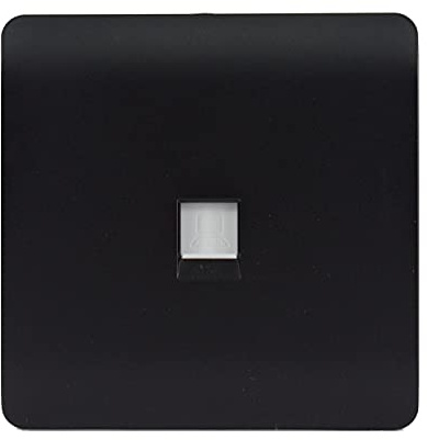 Trendi RJ45 Cat 5e & Cat 6 Ethernet Socket in Matt Black
